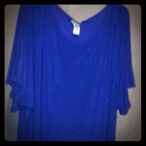 $$$ Stunning Blue beaded& Sequined Blouse